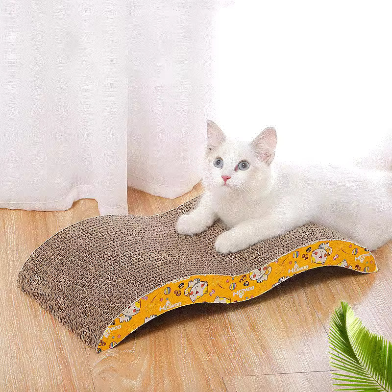 Cat toy cat scraper for sharpening claws corrugated cardboard scratch-resistant cat scratching board cat toy sofa cushion bed