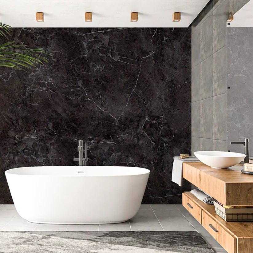 Marble-Effect Vinyl Tiles (2.7 m x 1 m)