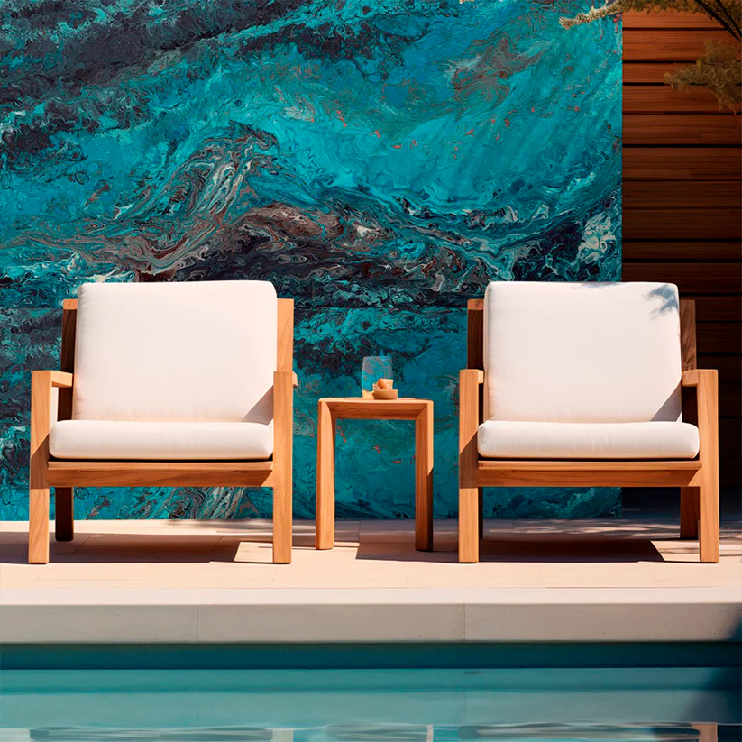 Marble-Effect Vinyl Tiles (2.7 m x 1 m)