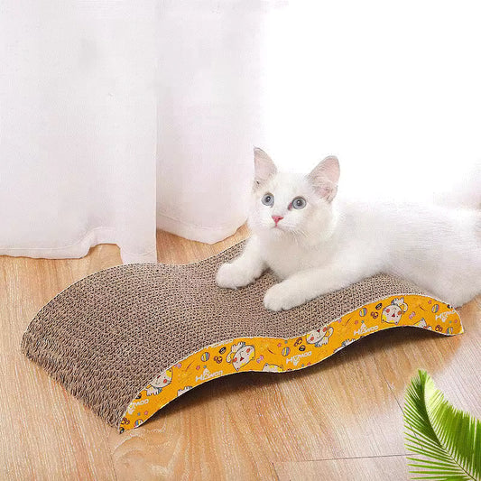 Cat toy cat scraper for sharpening claws corrugated cardboard scratch-resistant cat scratching board cat toy sofa cushion bed