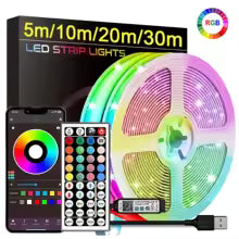 Luzes de tira led rgb 5m